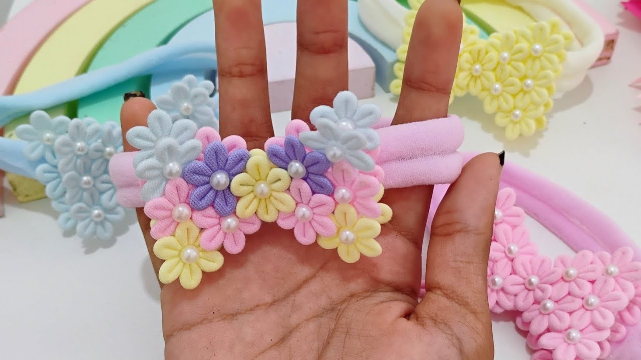 laço flores, laço com flores prensada. #diy #lacosdiy #laco #tutorial #passoapasso #faixinharn