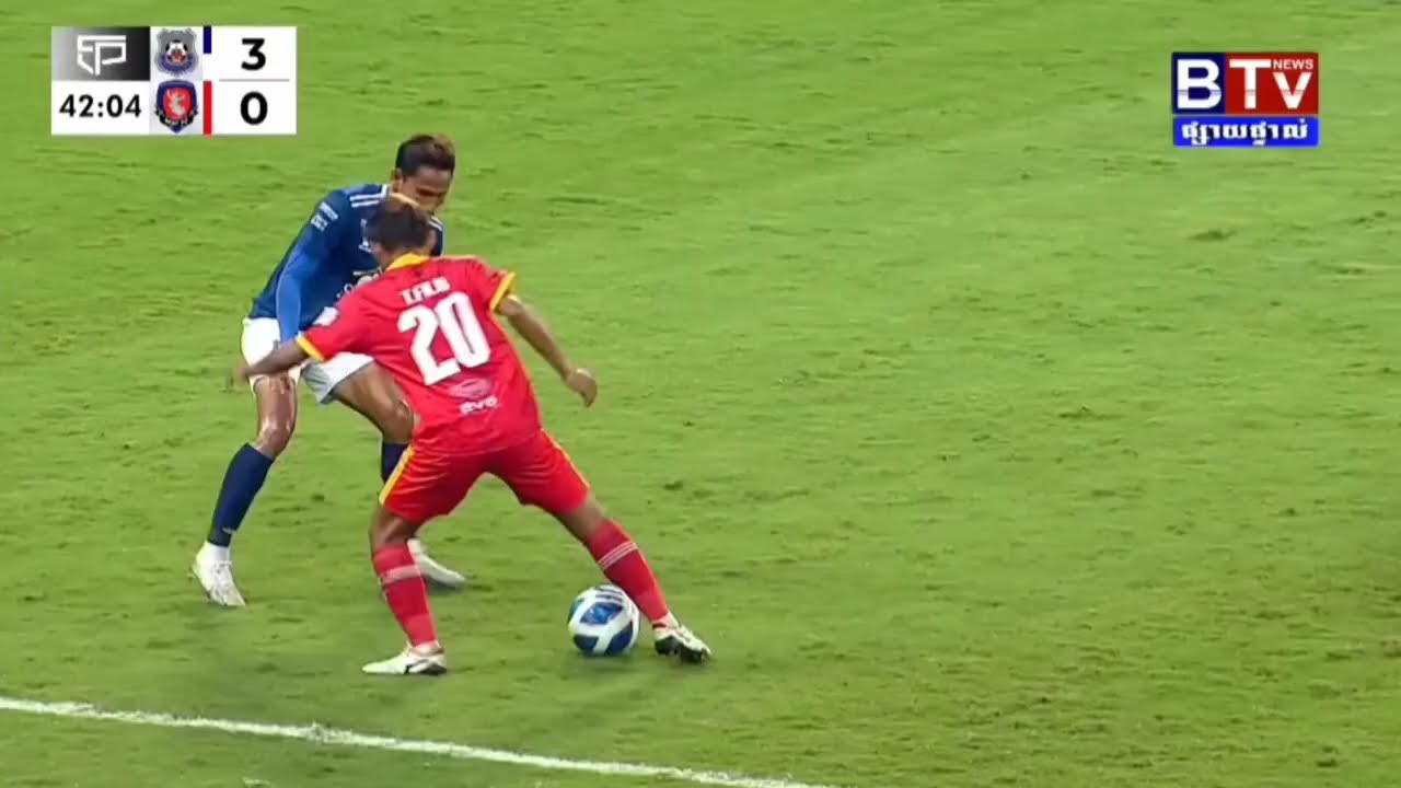 Soeuy Visal (5) Vs Tiffy Army FC• Visal Defensive Skills Show In Svay Rieng FC 