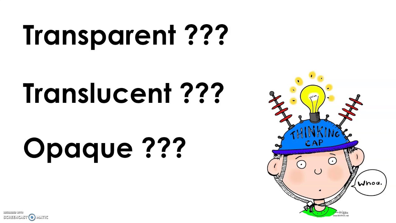 MATERIALS - Transparent? Translucent? Opaque? (Mini Game for Kids)