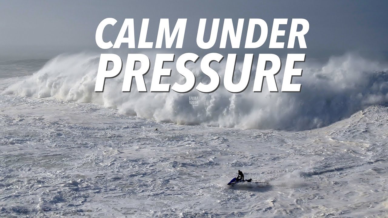 Calm Under Pressure - Big Wave & Dramatic Rescue Sequence #Drone Nazaré, Portugal [4K]