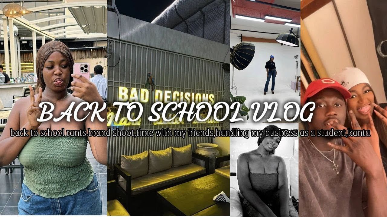 BACK TO SCHOOL VLOGGG , first brand shoot of the year ,how I handle my business as a student 🎊💕