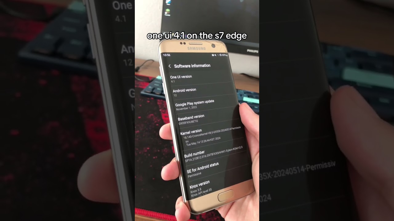 One UI 4.1 Animation on Galaxy S7 Edge 😜 #Samsung #OneUI4.1 #GalaxyS7Edge #oneui