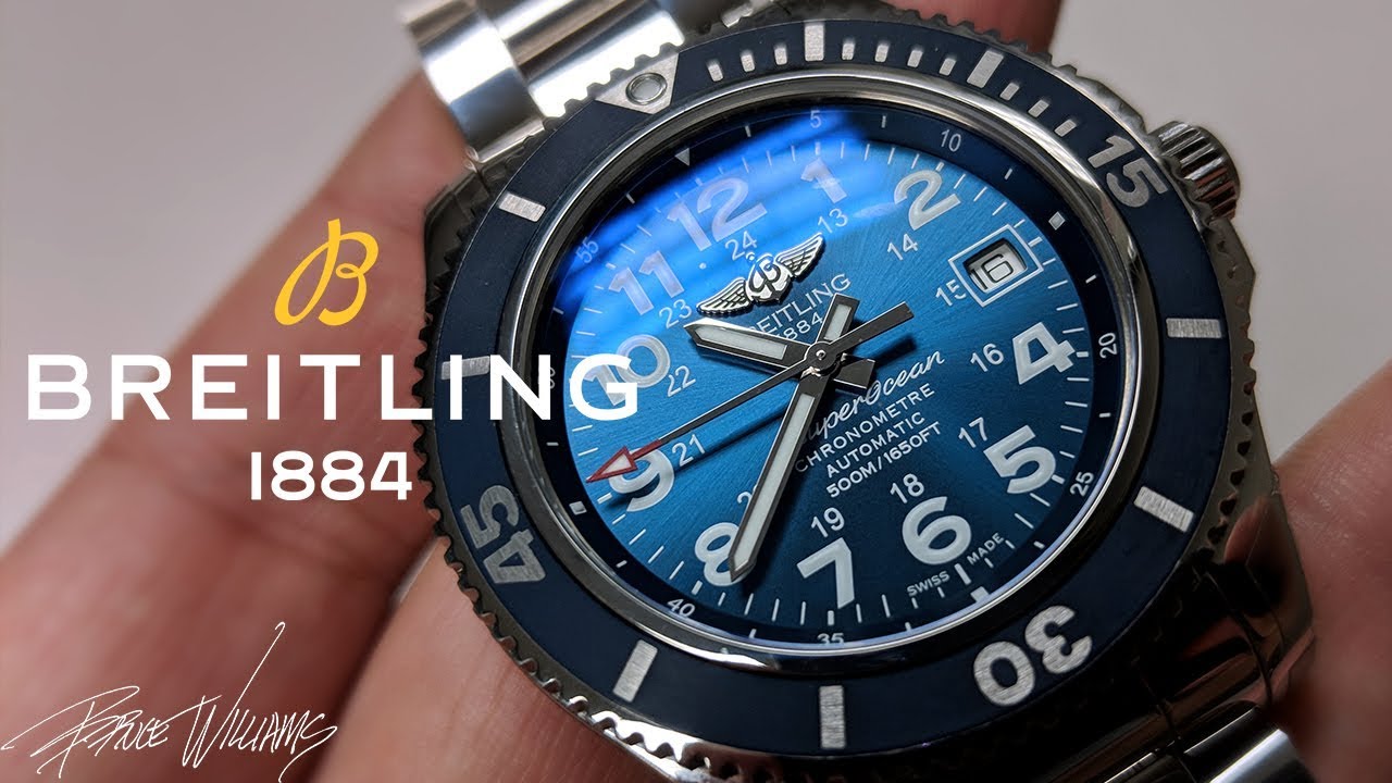Breitling Superocean 42 - Alluring Blue Diver - Plus Breitling SWAG