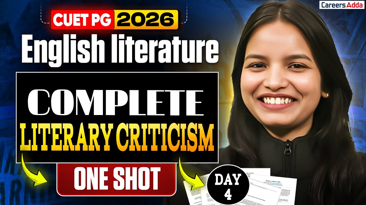 CUET PG English Literature 2026 | Complete Literary Criticism One Shot | Day 4