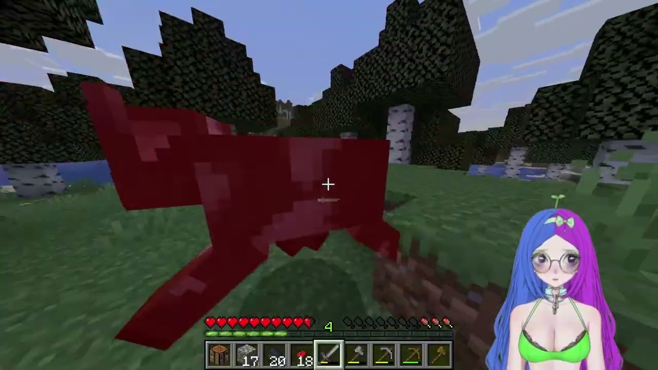 ASMR 🍬🕹️Minecraft survival gameplay with lollipop (New World!) 