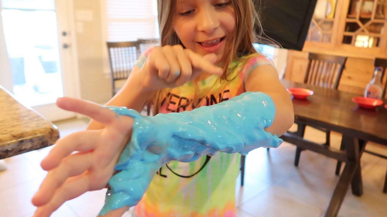 SLIME CAST!  Wearing A Cast of SLIME