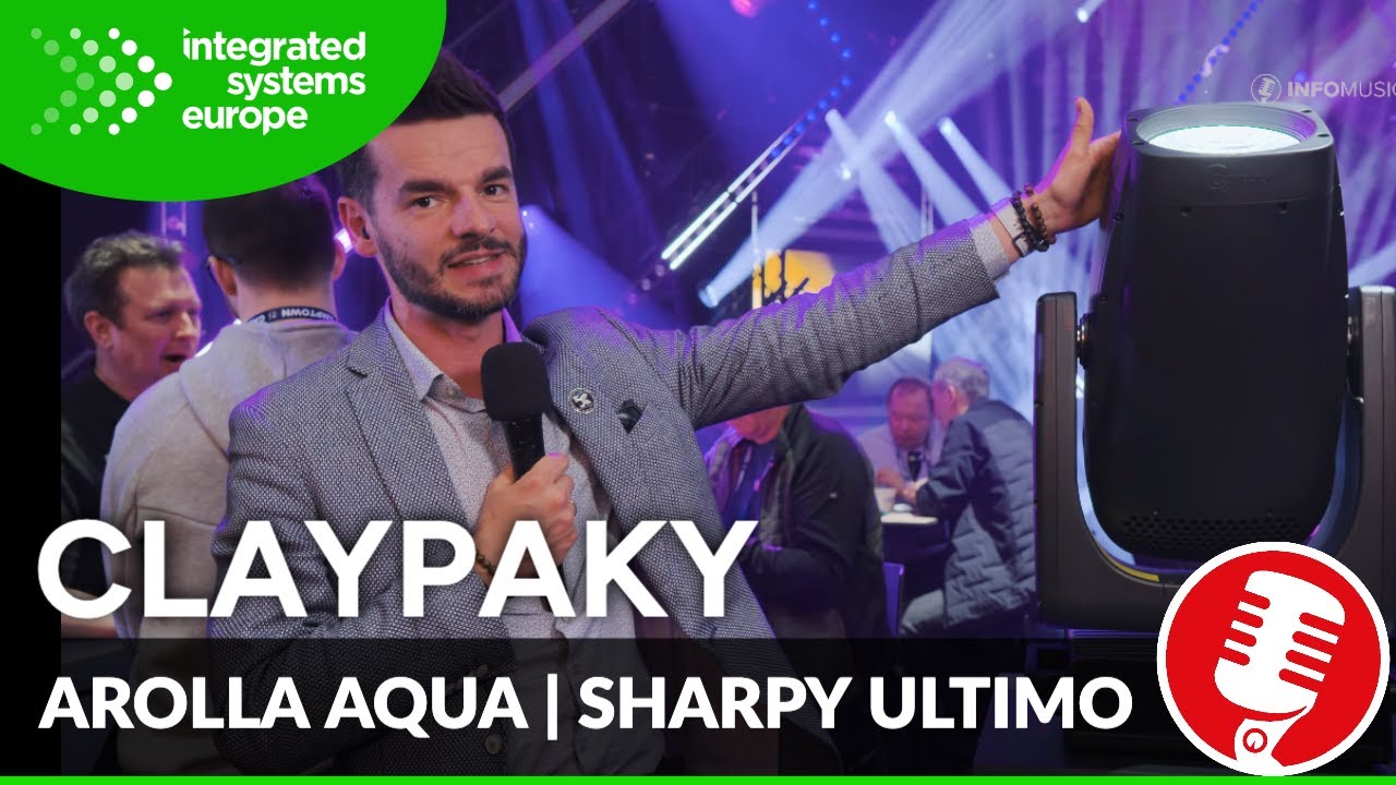 Claypaky: Arolla Aqua i Sharpy Ultimo | ISE 2026