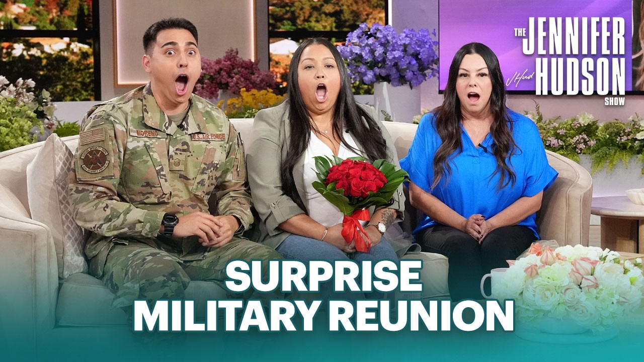 Viral Military Prankster Surprises Sister & Mother Again on ‘The Jennifer Hudson Show’!