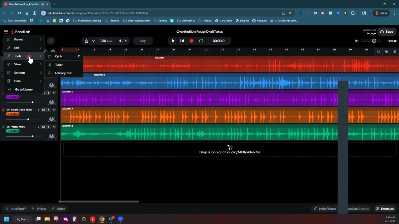 Downloading Tracks in BandLab