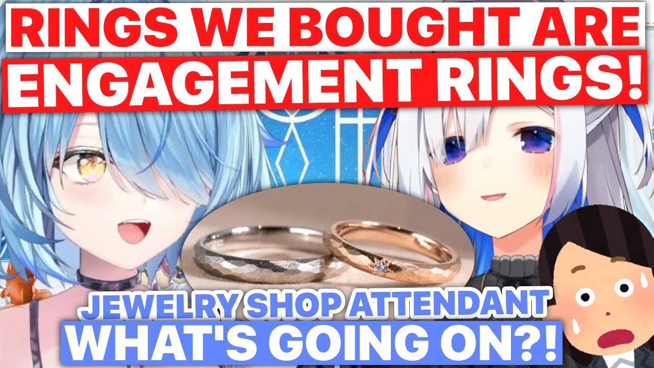 Lamy & Kanata Bought ENGAGEMENT RINGS (Yukihana Lamy / Hololive) [Eng Subs]