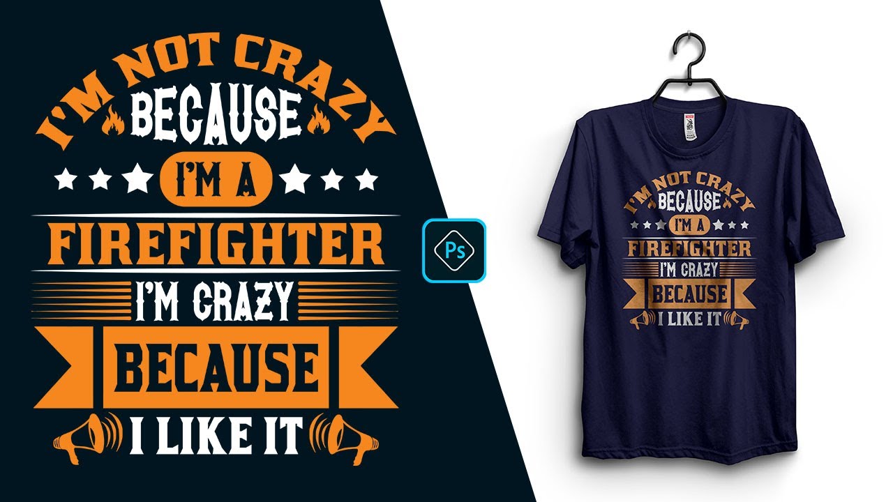 Typography T-Shirt Design For Redbubble In Adobe Photoshop CC Tutorial