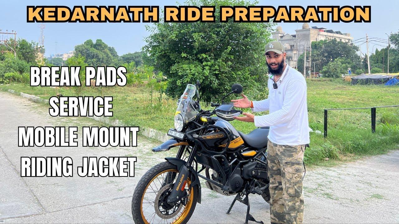 Uttarakhand Ride Preparation Bike Service, Mobile Holder Install on Himalayan 450