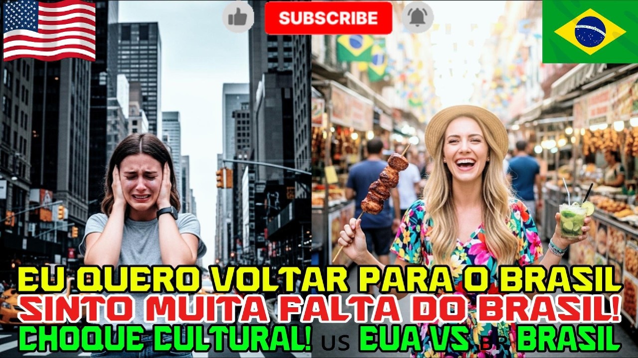 SAUDADE DO BRASIL! 😭 CHOQUE CULTURAL NOS EUA 🇺🇸🇧🇷