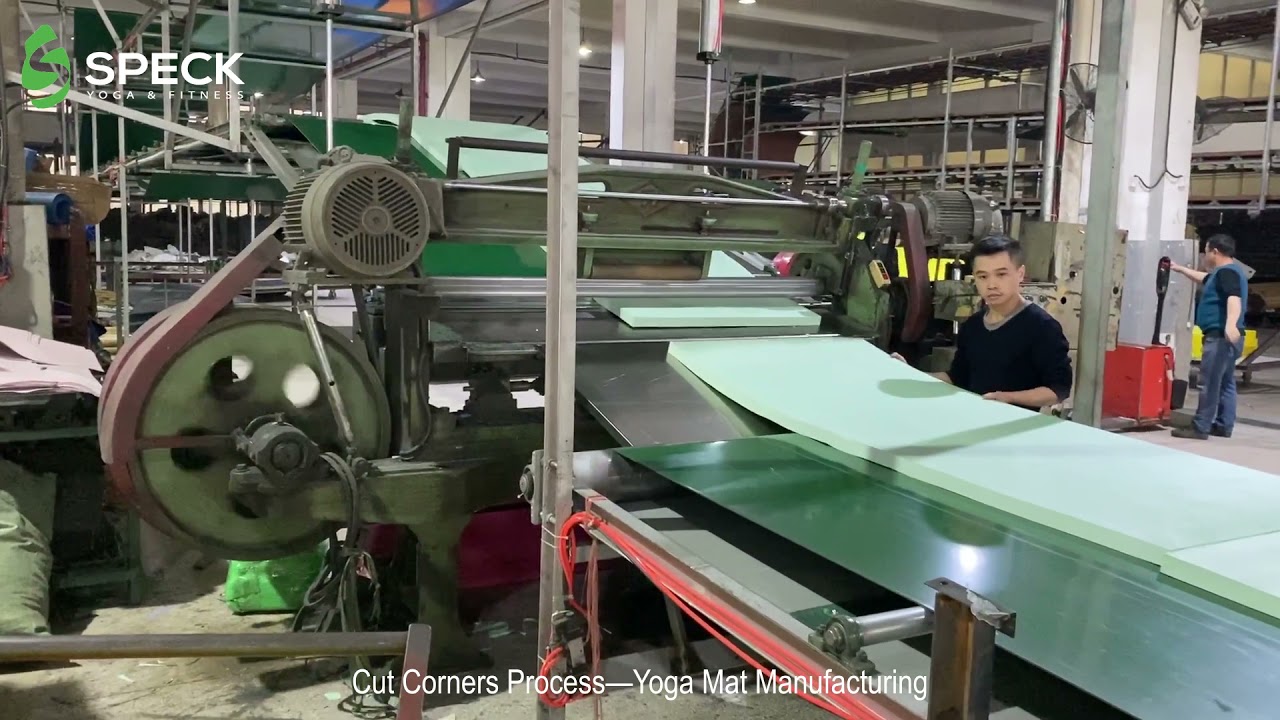 Cutting Corner Process -- Yoga Mat Manufacturing Process
