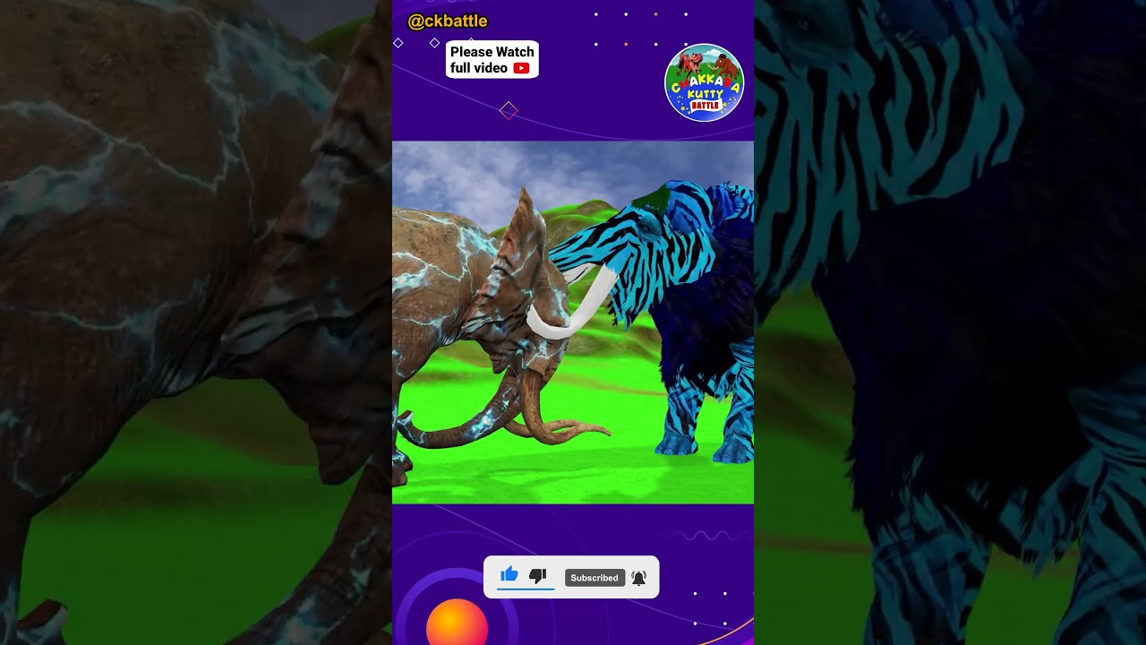 Zombie Mammoth Elephant Vs Mammoth Elephant  ~ Shorts  