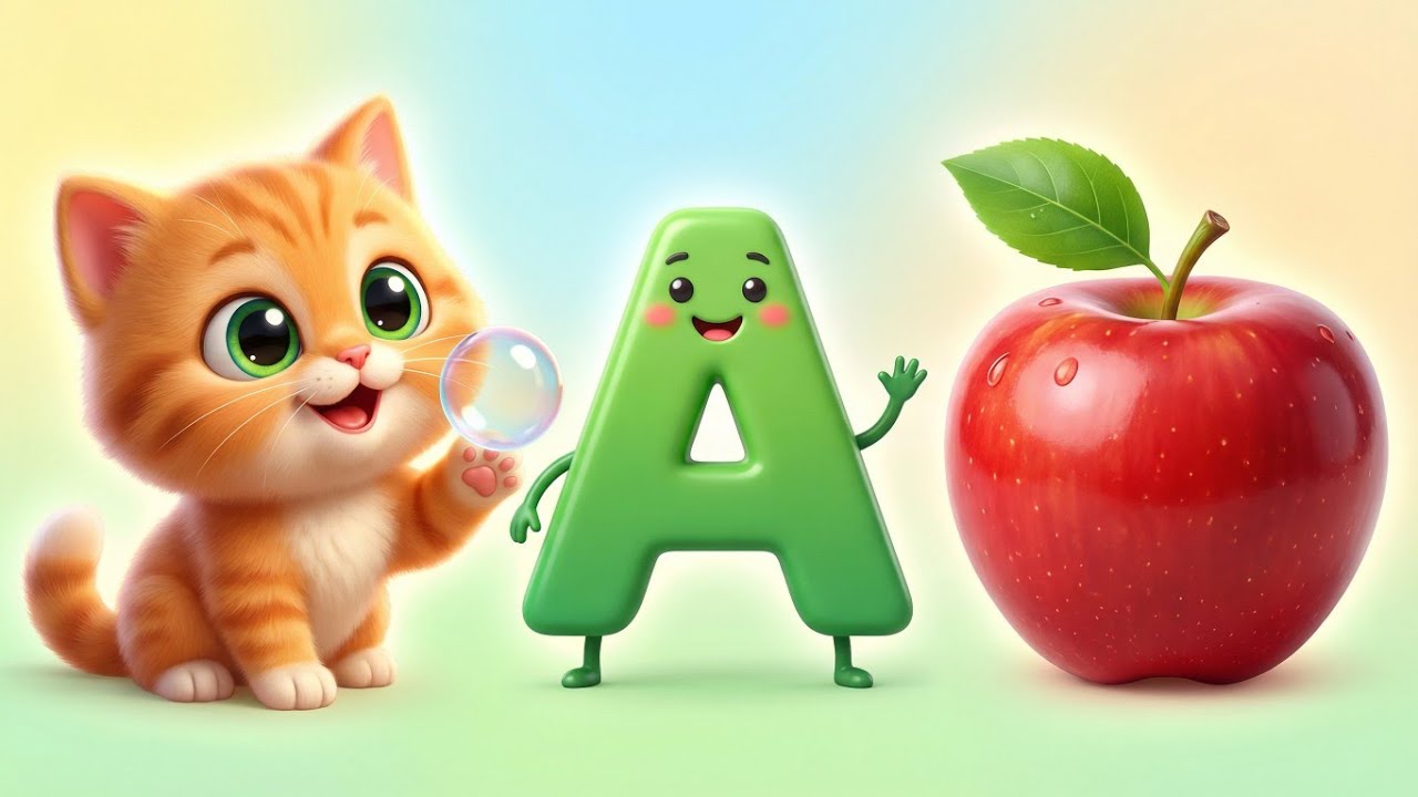 A for Apple  | ABC Alphabet Animation | Kids Learning Video