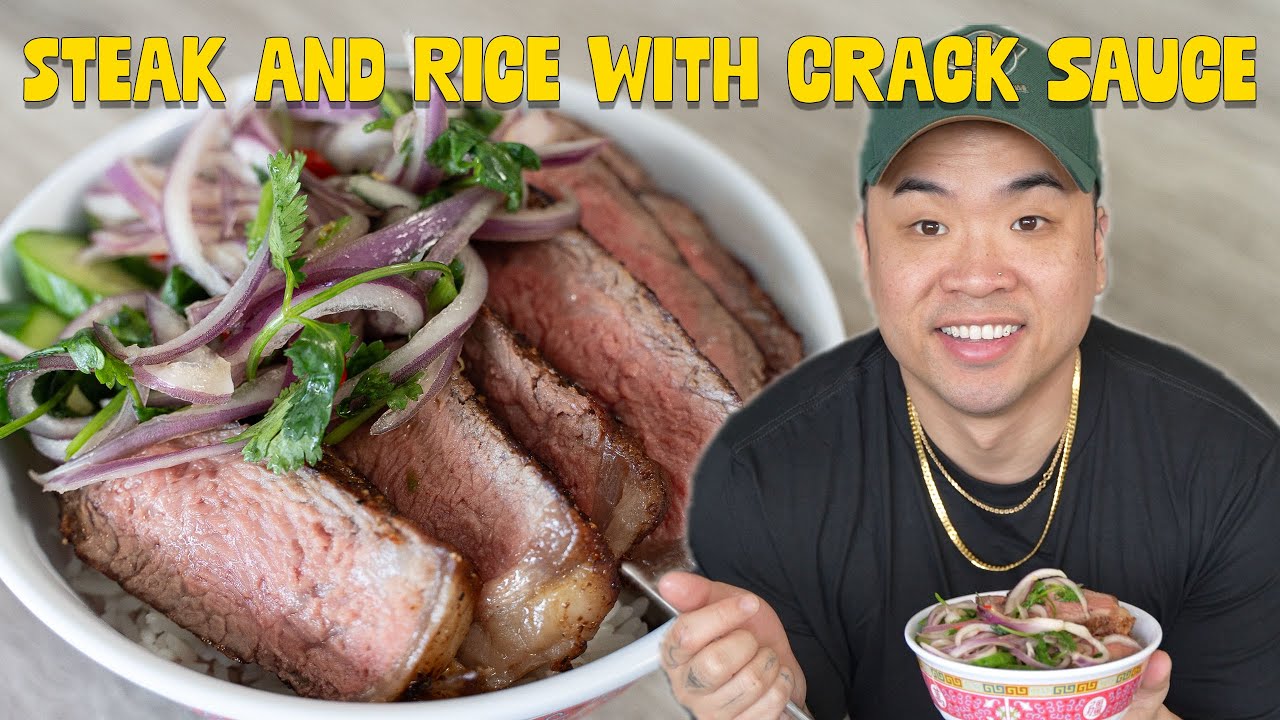 How to Make: My Most Viral Recipe 3M+! Views - Steak and Rice with Crack Sauce/Herb Salad