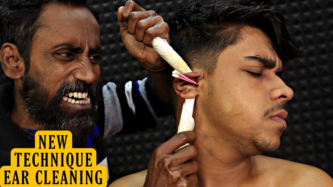 Amazing Ear Massage & Forehead Tapping | Head Massage & Neck Cracking | Deep Ear Cleaning ASMR