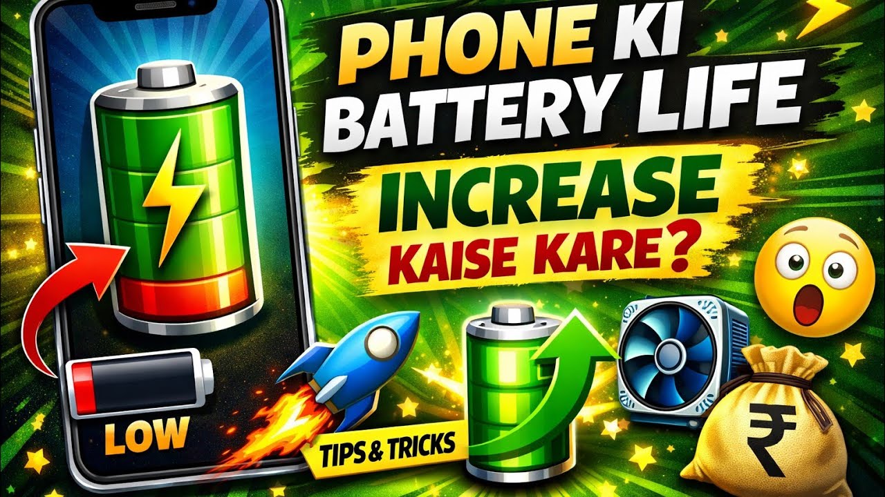 Mobile Battery Fast Drain Problem Solution 😱 | Battery Life Double Kaise Kare