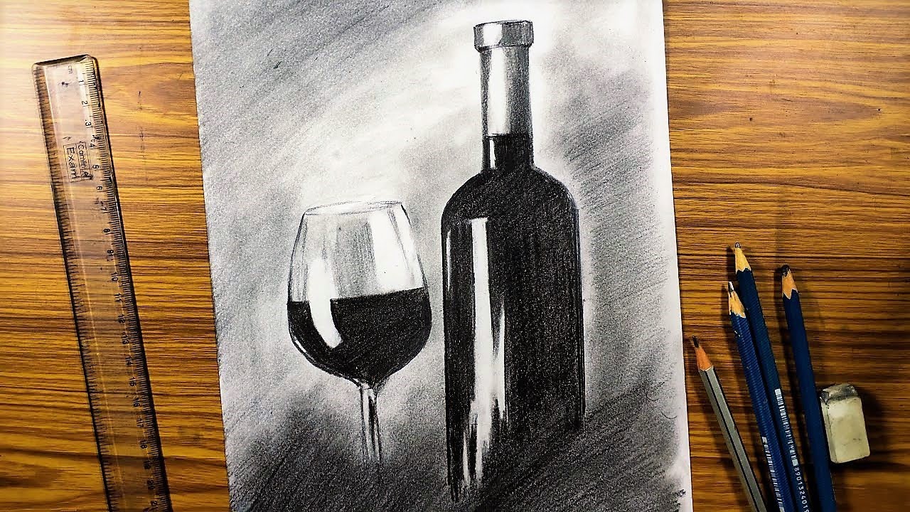 Ever art Still life sketching with pencil shade simple and easy // Still life sketching