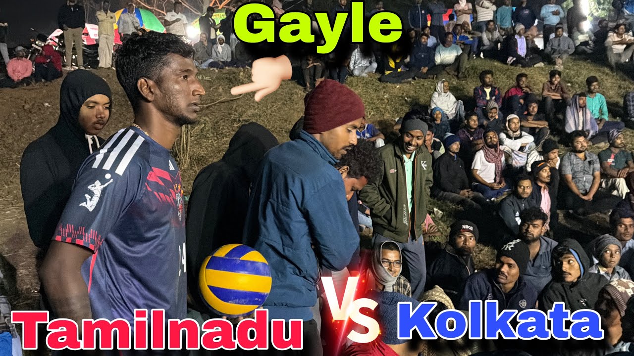 Quarter Finals 💥 Set - 1 | Tamilnadu vs Kolkata team 💥 | Gayle on fire | tnvolleys 