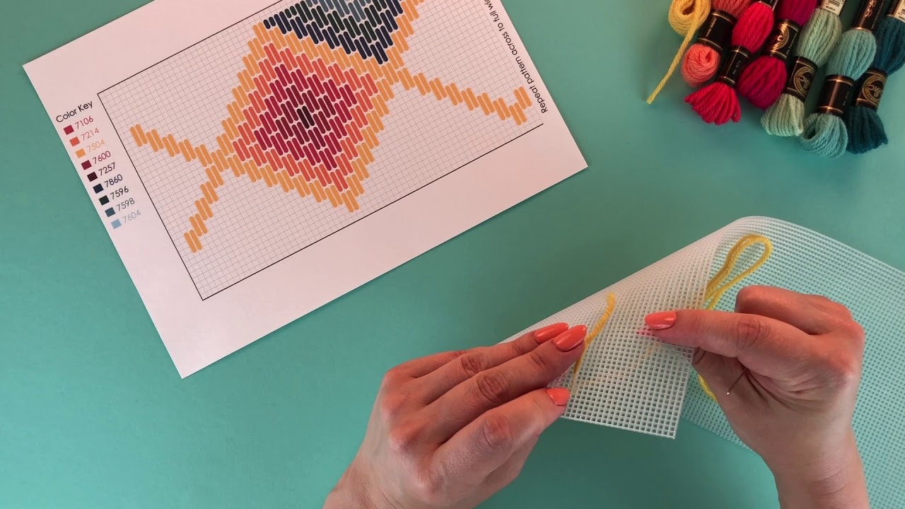 How To Make A Bargello Needlepoint Planter