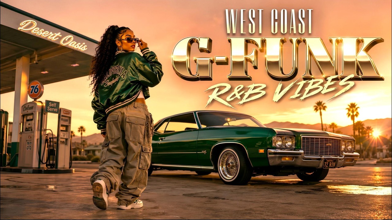 West Coast G Funk R&B Vibes 🌅 Desert Oasis, Emerald Chrome & Golden Hour Cruise