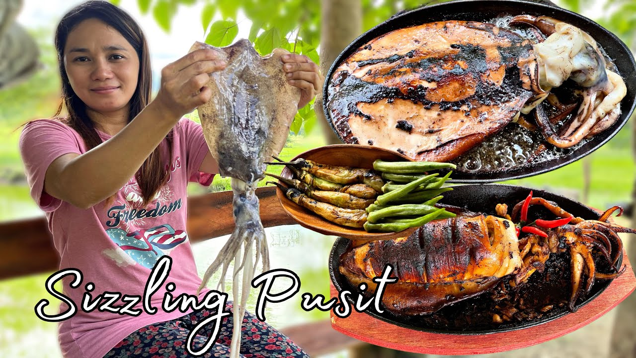Inihaw na  Pusit sa sizzling plate | Daily Routine sa bukid | Buhay Probinsya | Mindoro