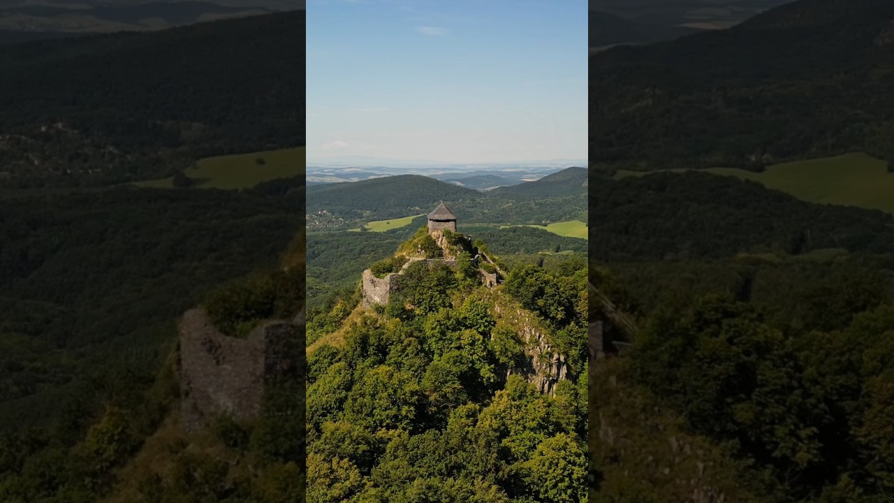 Hrad &Scaron;algov 🏰🇹🇯 #hrad #hungary #castle #droneshots #dji #history #travel #trip #hungarycastle #drone