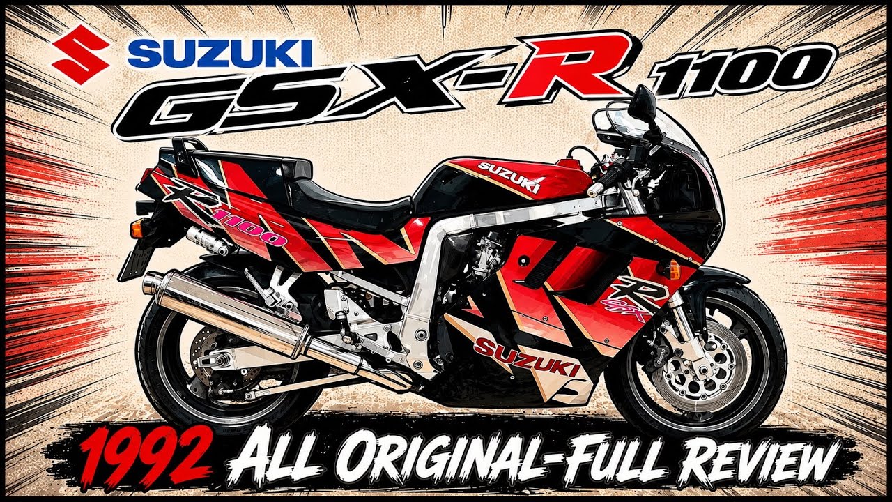 Suzuki GSX-R 1100 1992-All Original-Full review in English
