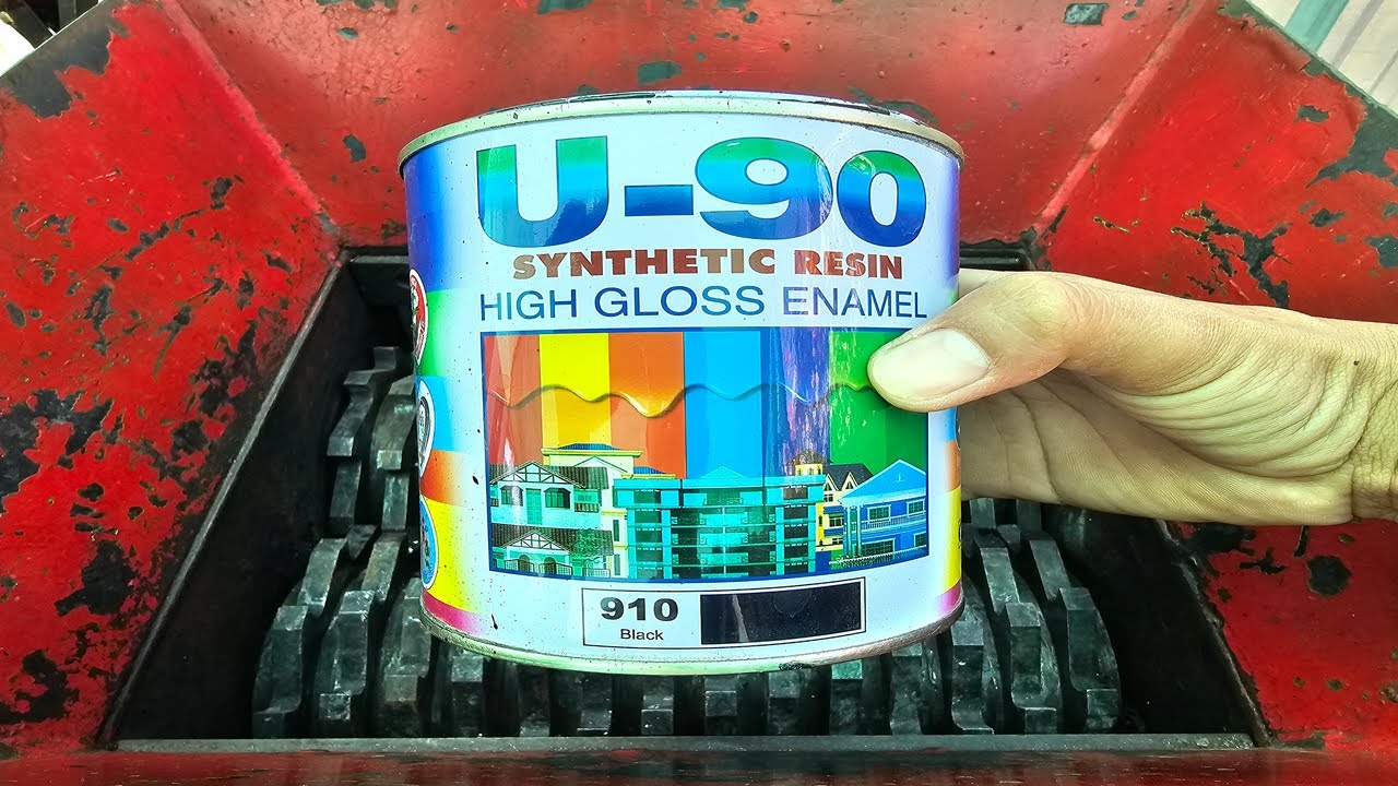 U-90 SYNTHETIC RESIN HIGH GLOSS ENAMEL vs Fast Shredder Machine | Oddly Satisfying Videos!