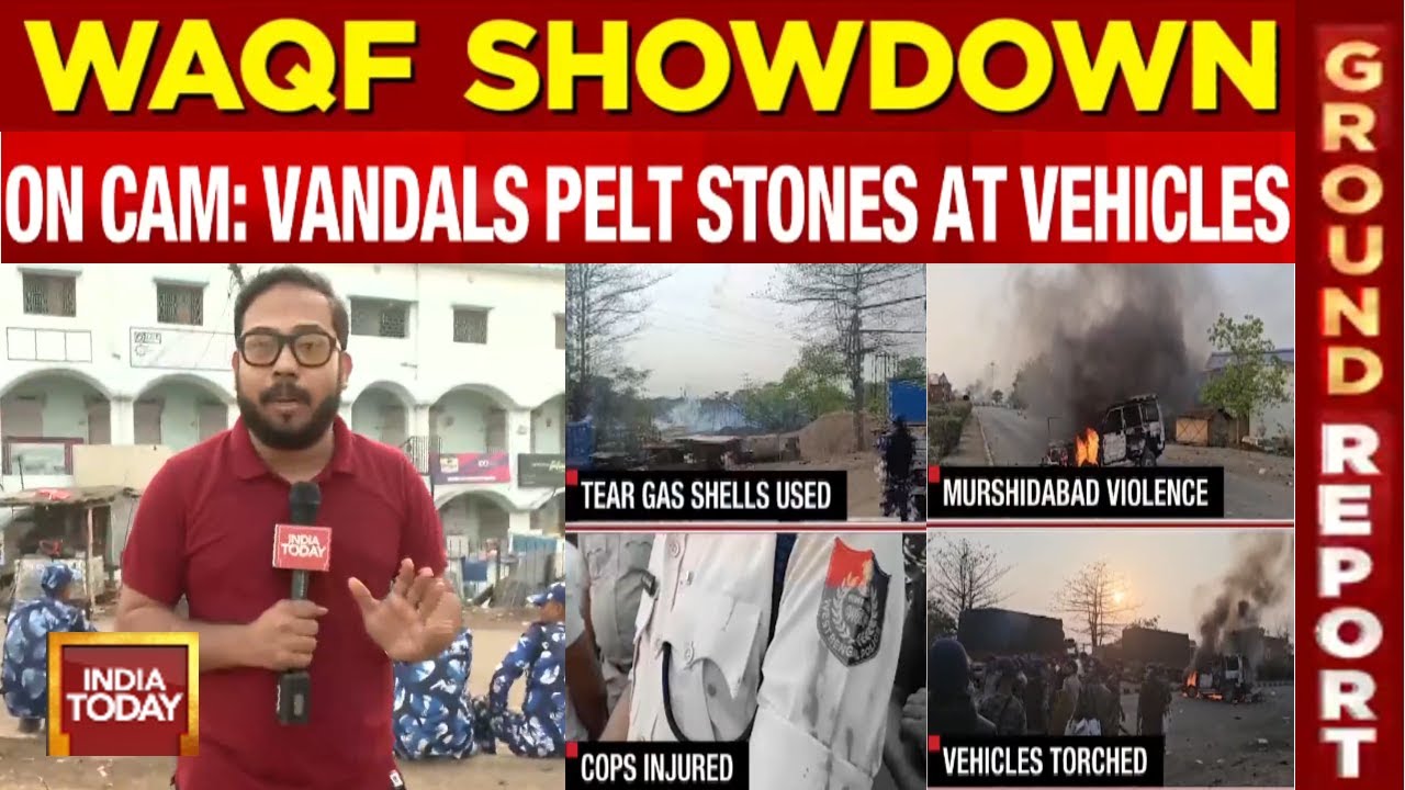 Waqf Act Protest: Violent Protests Erupt In Bengal's Murshidabad| Vehicles Torched, Shops Vandalized
