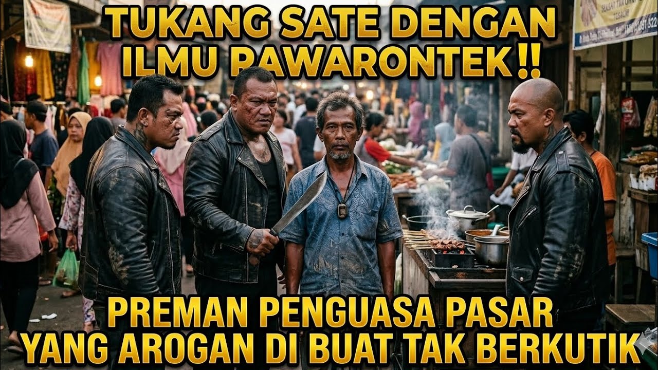 TUKANG SATE PEMILIK ILMU SAKTI RAWARONTEK‼️PREMAN PASAR DI BUAT TAK BERKUTIK