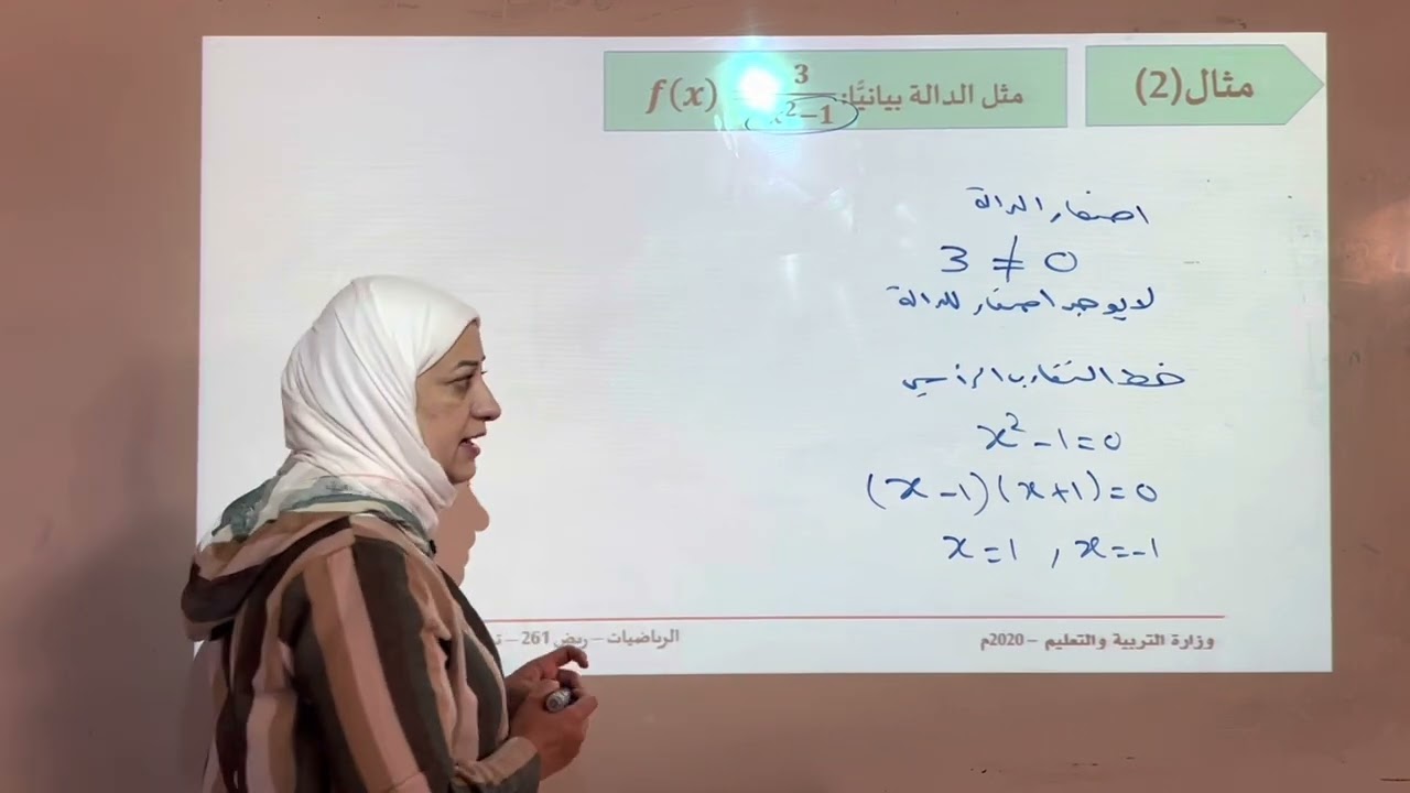 تمثيل الدوال النسبية بيانيا