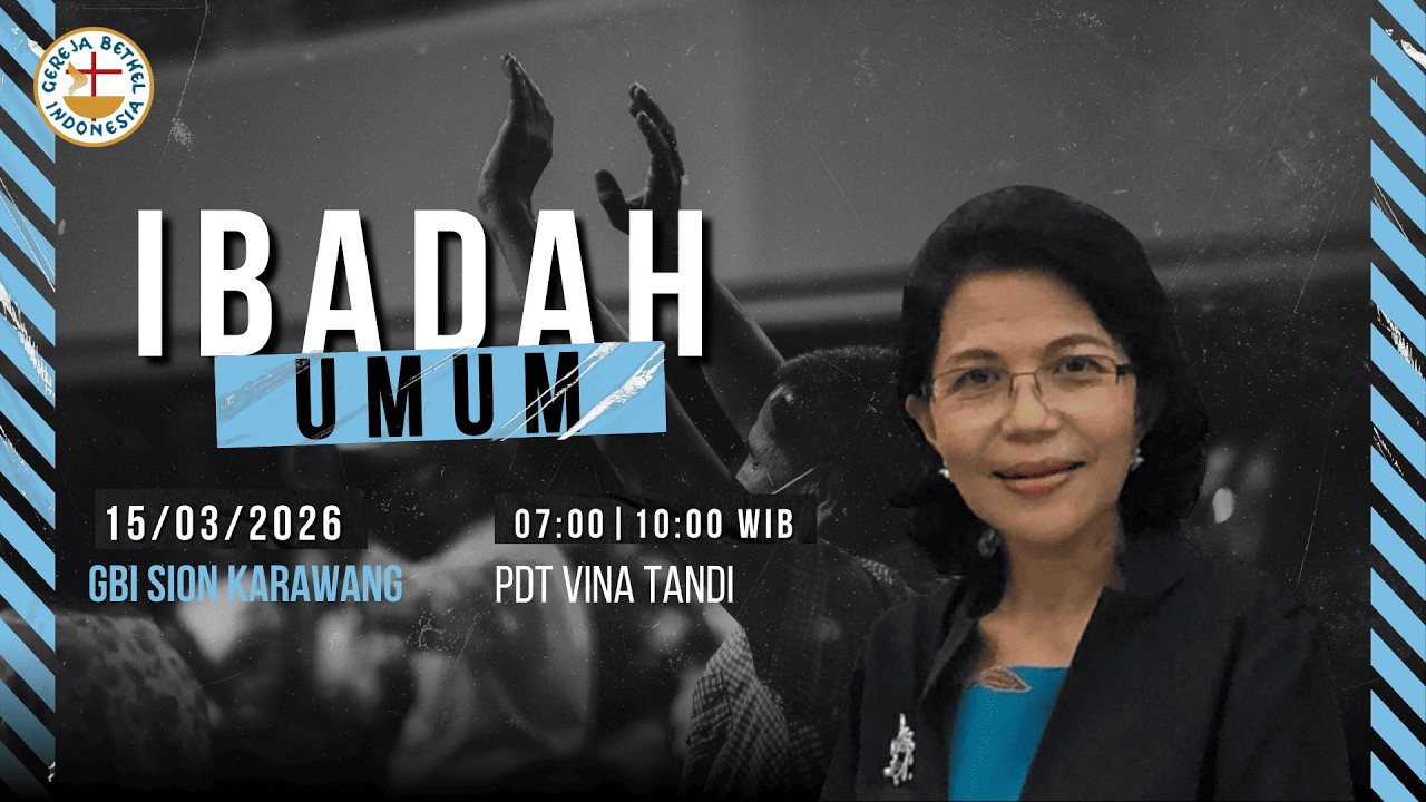 Ibadah Umum, 15 Maret 2026 | Pdt. Vina Tandi | GBI SION KARAWANG