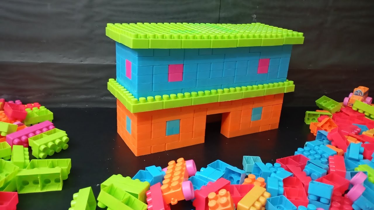 Satisfying DIY Tow Story House Build | ASMR Building Blocks 