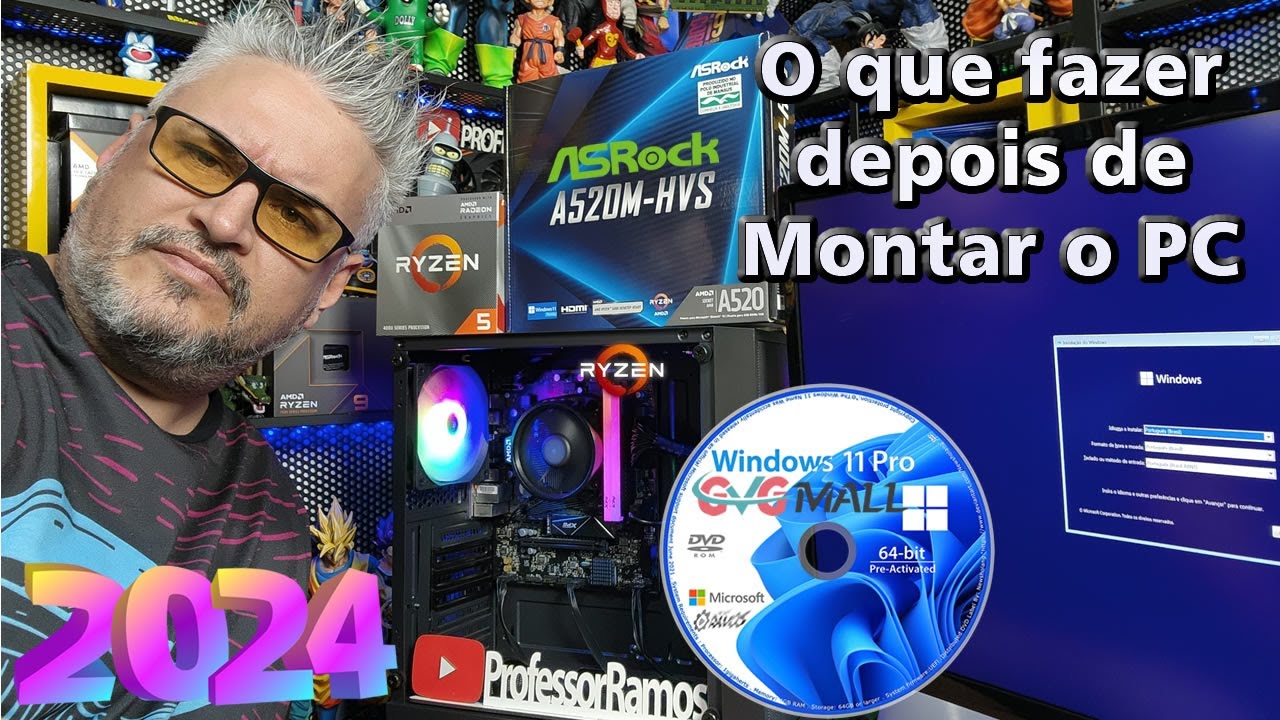 O que fazer depois de Montar o PC 👉 Atualizar e Configurar BIOS 👉 Instalar o Windows 11 👉 Drivers