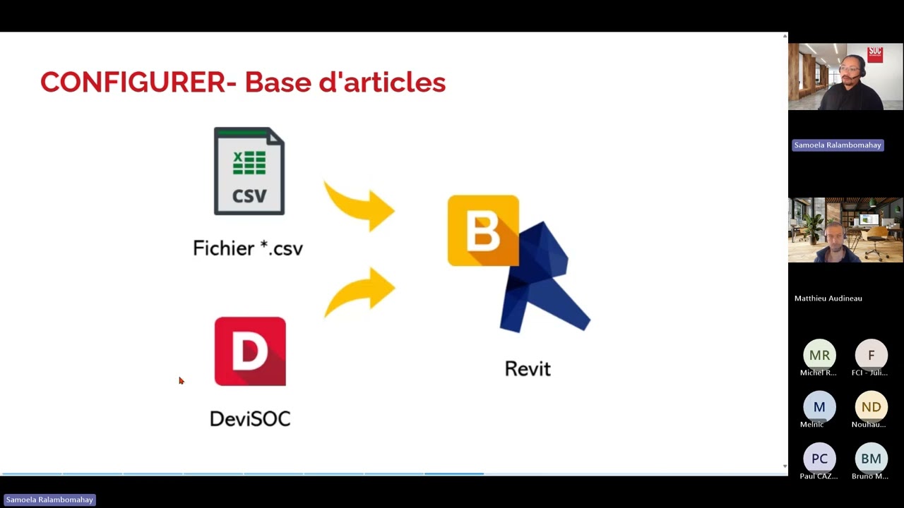 Liaison Revit DPGF avec BIM Quantify
