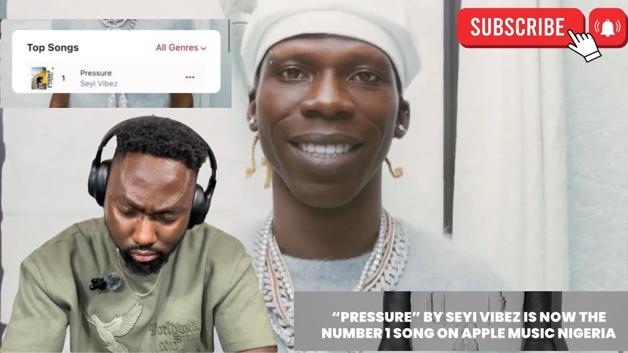 SEYI VIBEZ in Love ❤️ 😭🔥 // Pressure first listen reaction #seyivibes #public #viralvideo #afrobeats