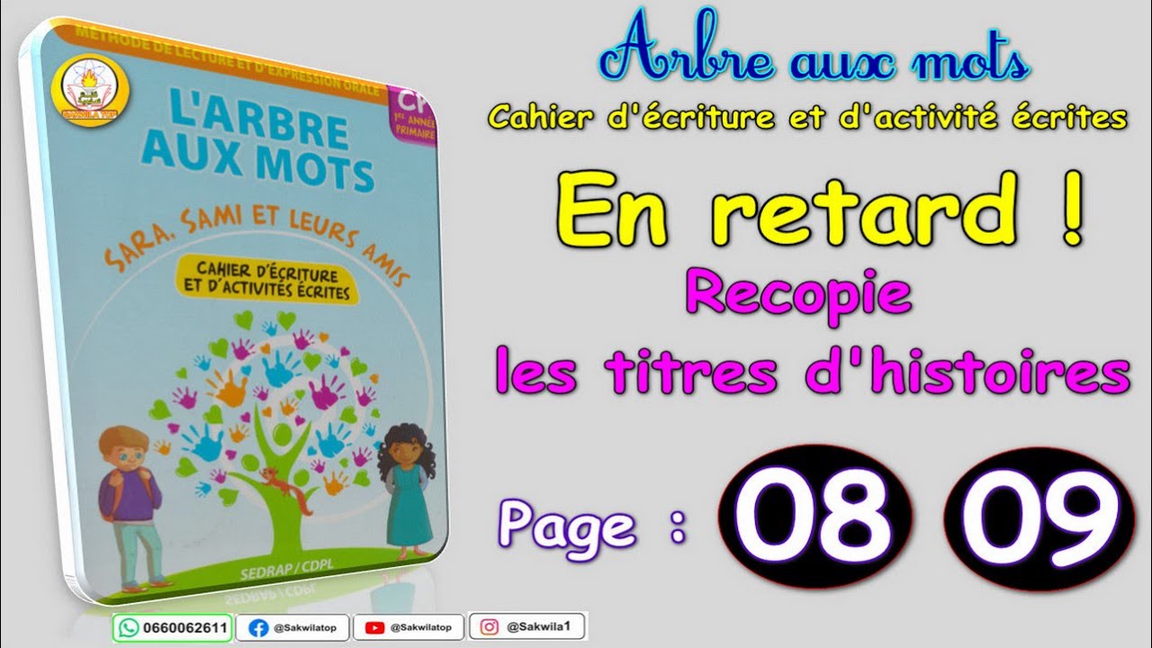 Arbre aux mots | CP | En retard | Page 8-9 #maths