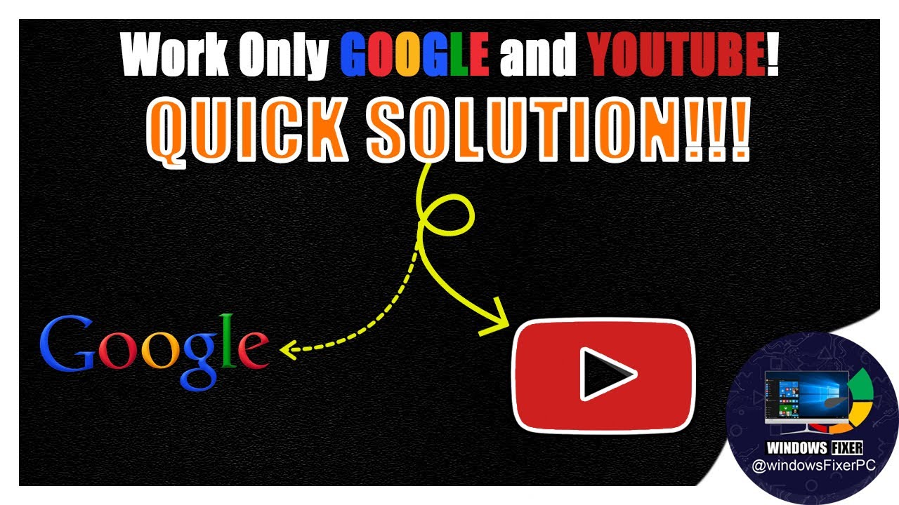 Only google and youtube works on my internet [QUICK SOLUTION]✔