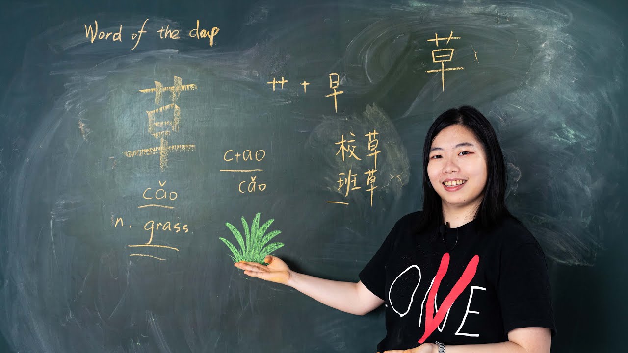 Cǎo 草 Grass - Chinese Word of the Day 每日一词