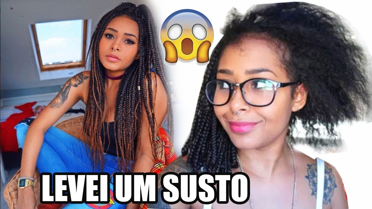 TIREI AS BOX BRAIDS E OLHA COMO FICOU