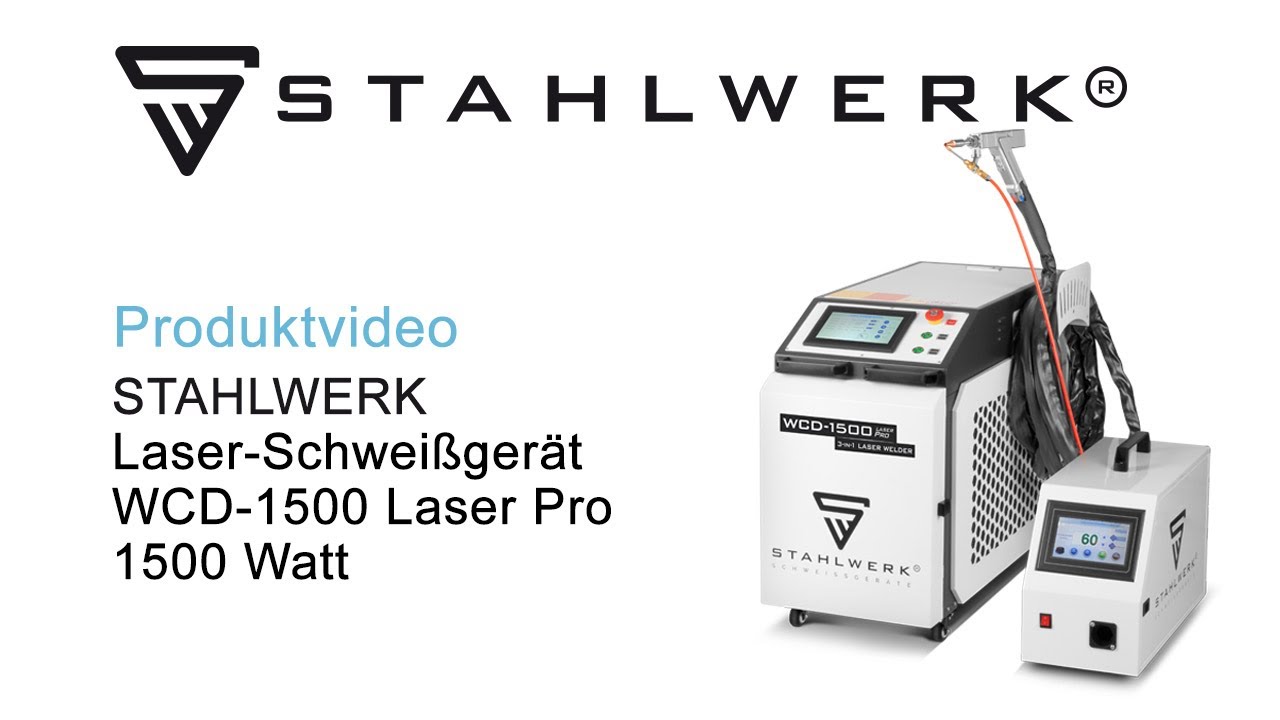 STAHLWERK 3-in-1 Laser-Schweißgerät WCD-1500 Laser Pro mit 1500 Watt