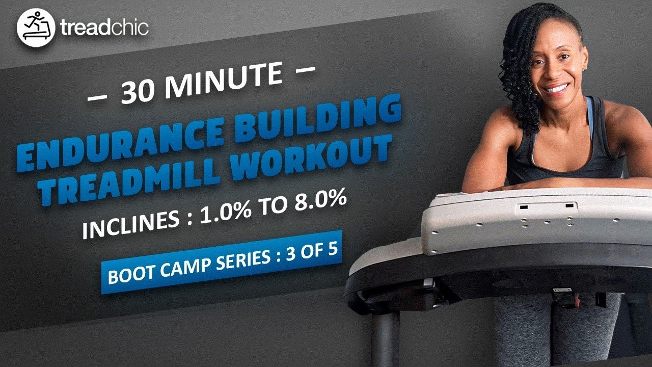 Boot Camp Series 3 of 5 - 30 Minute Incline Walk/Run Treadmill Follow-Along|Endurance Building