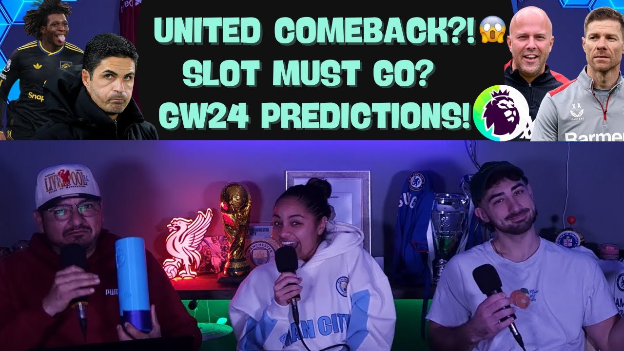 Man United SHAKE Up the Title Race | Time for Slot to Leave? & GW24 Predictions!