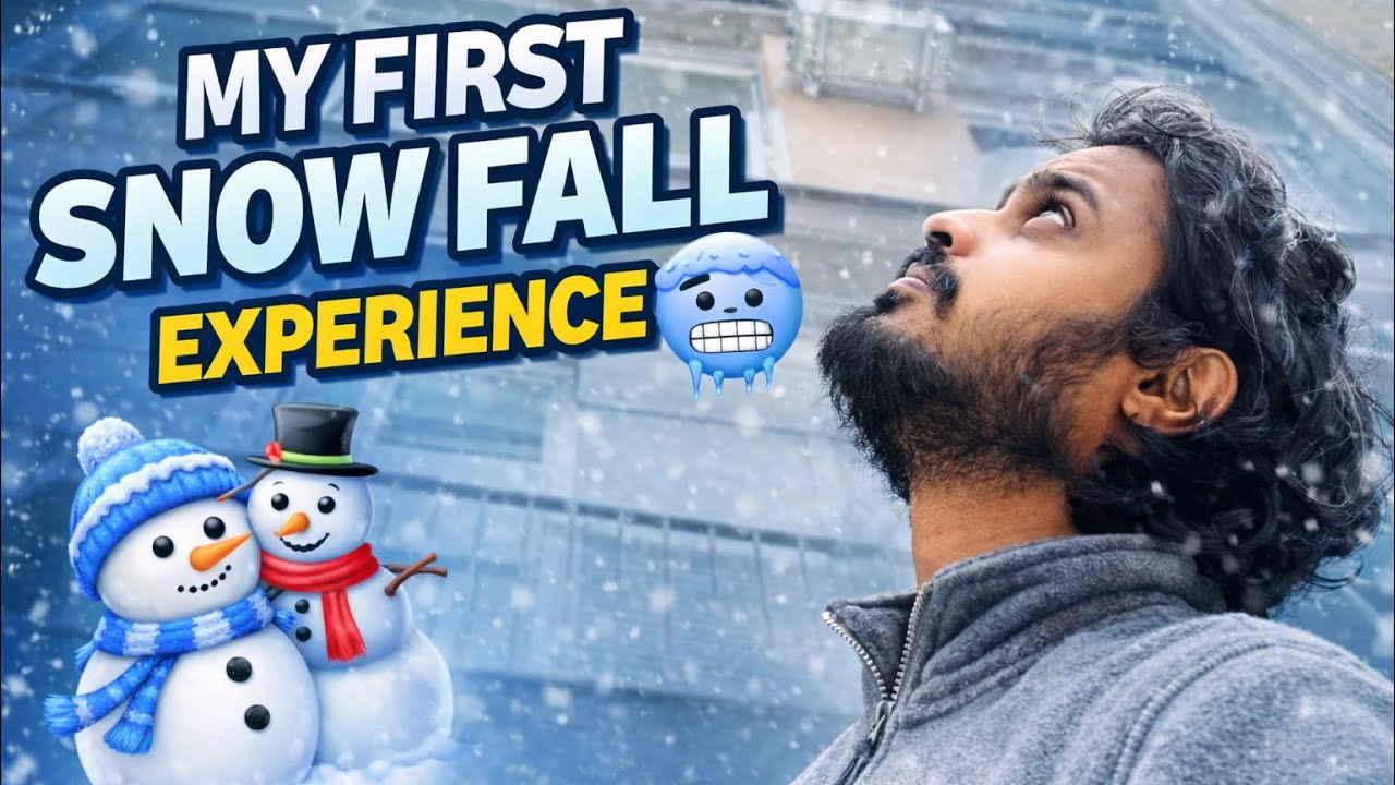 සර්බියාවේ මගේ පළවෙනි හිම අත්දැකීම ❄️ | First Snow fall in Serbia 🇷🇸🥶 | Europe Winter Vlog| 15