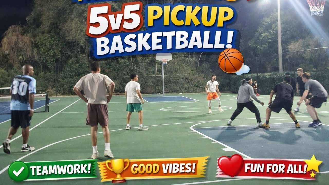 “Competitive 5v5 Pickup Basketball | Full Court Run”
