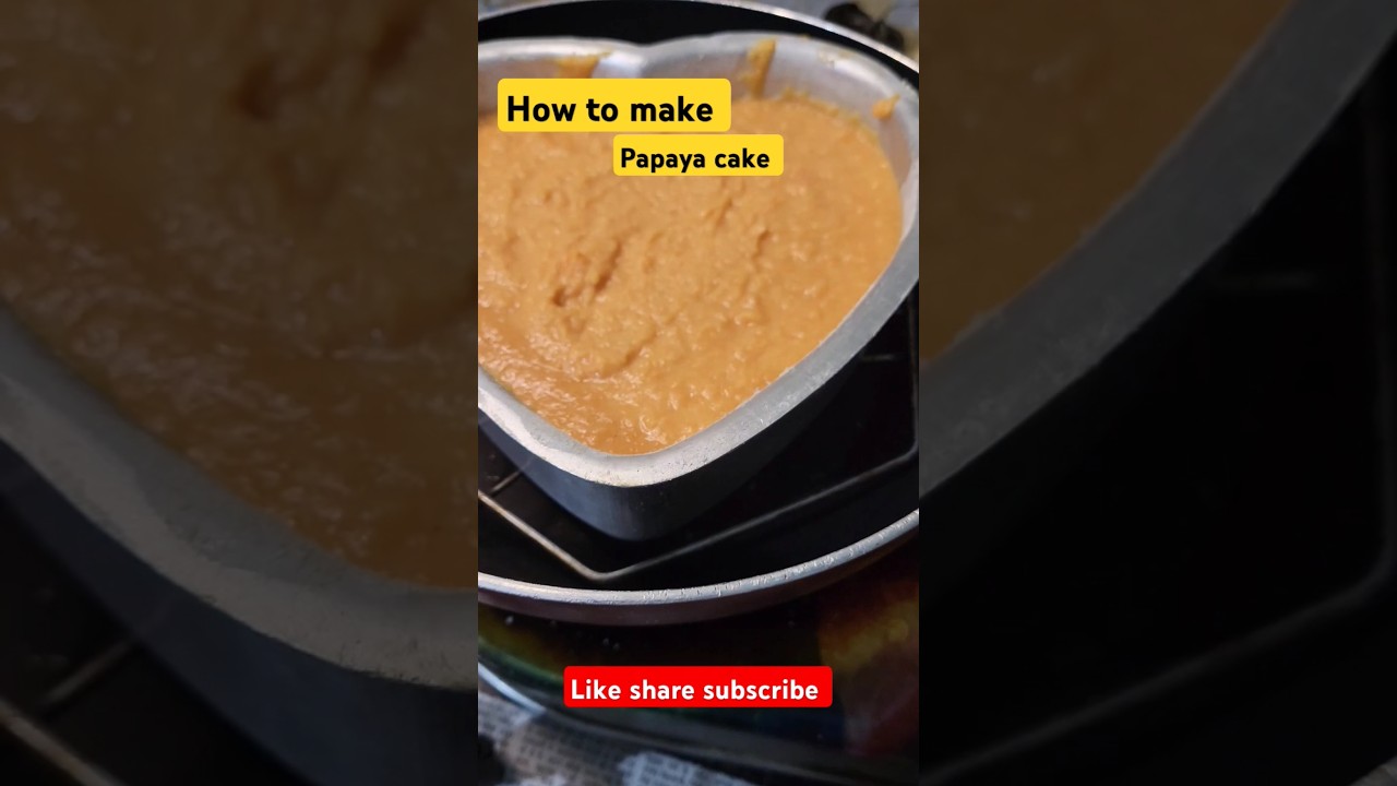 How to make papaya cake #trending #food #youtubeshorts #cooking #recipe