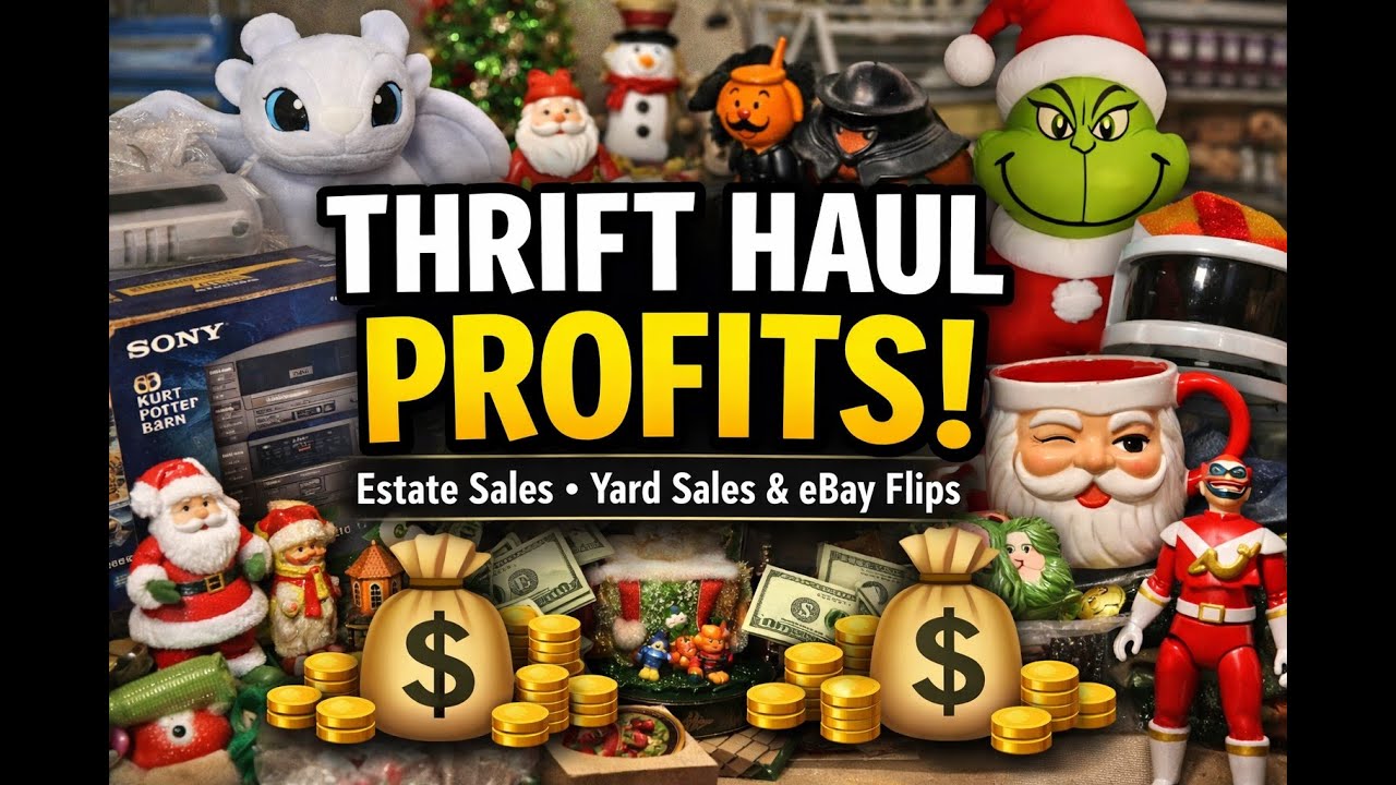 January is here!  Its Thrifting madness Thrift Haul PROFITS 💰 Estate Sales, Yard Sales & eBay Flips
